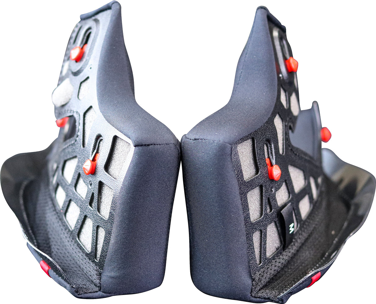 SCORPION EXO Exo-R1 Air Cheek Pads Lg Thinner (-5mm) R1-650-15