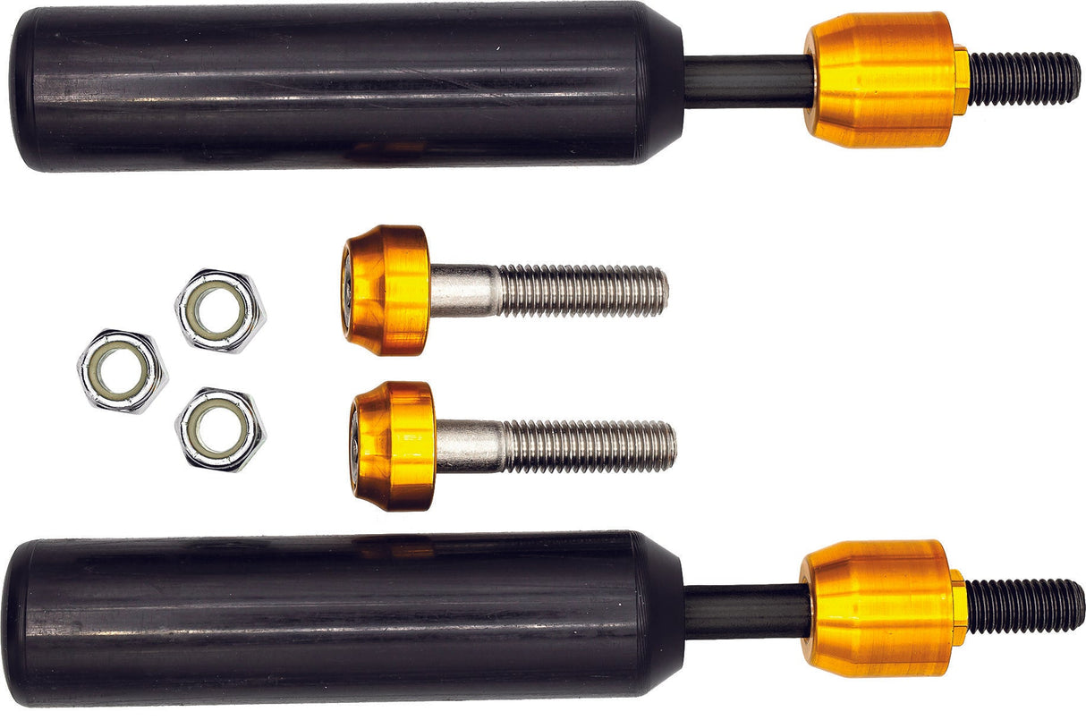 SANTORO FABWORX Shock Mount Sliders Gold Dyna 09-17 SF50003
