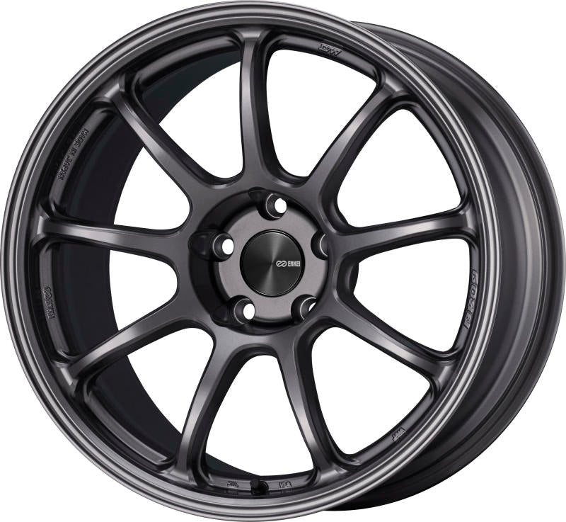 Enkei PF09 18x9.5 5x114.3 40mm Offset 75mm Bore Dark Silver Wheel 540-895-6540DS