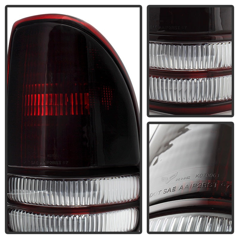 Xtune Dodge Dakota 1997-2004 OEM Style Tail Lights -Red Smoked ALT-JH-DDAK97-OE-RSM 9028762