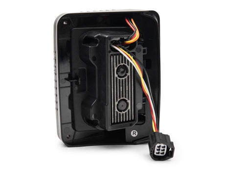 Raxiom 07-18 Jeep Wrangler JK Axial Series LED Halo Tail Lights- Black Housing (Dark Smoked Lens) J138358