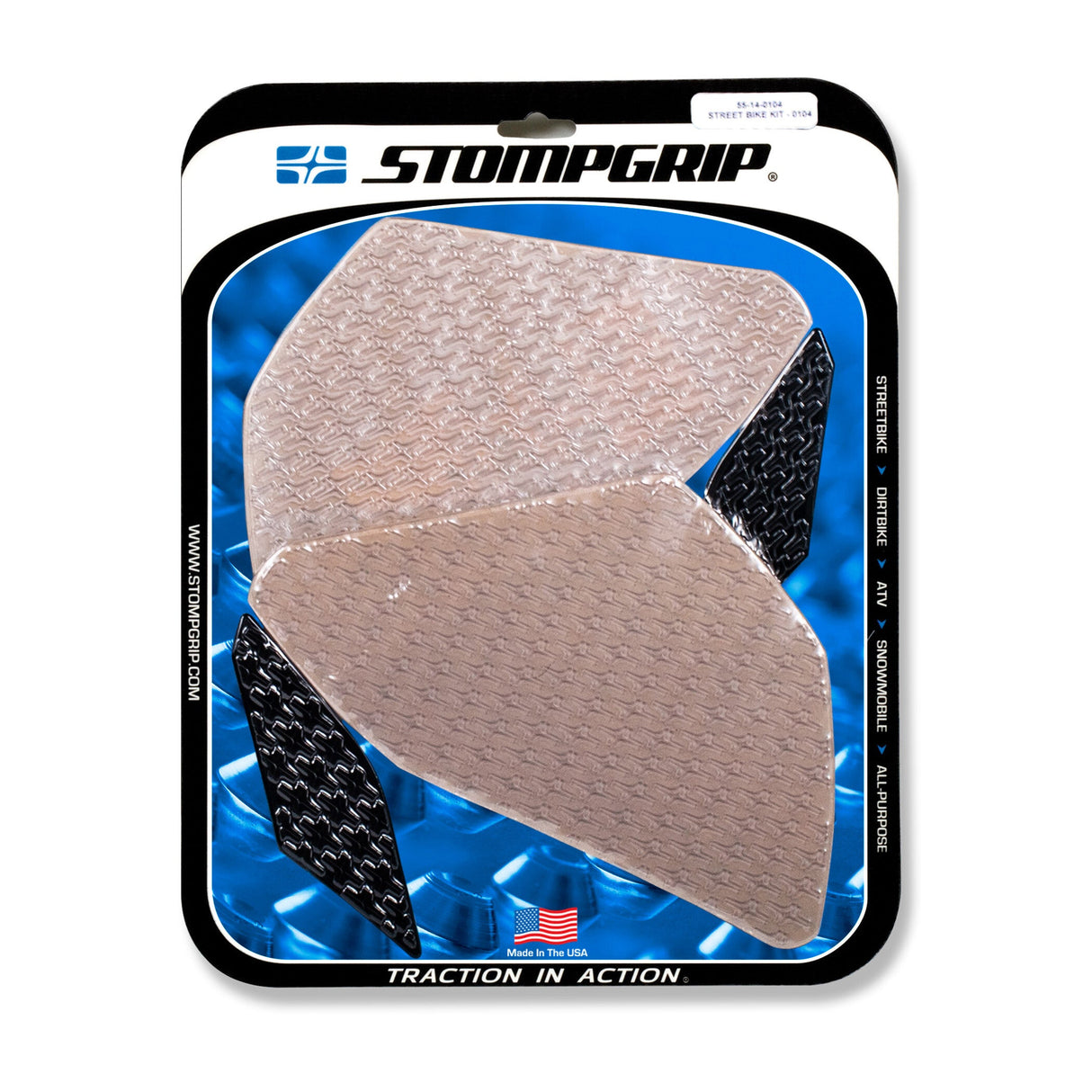 STOMPGRIP Tank Pad Kit Icon Clear 55-14-0104C