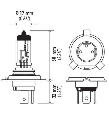 Hella Optilux 12V 60/55W H4/9003 P43t Extreme White XB Bulb (Pair) LAH71071352