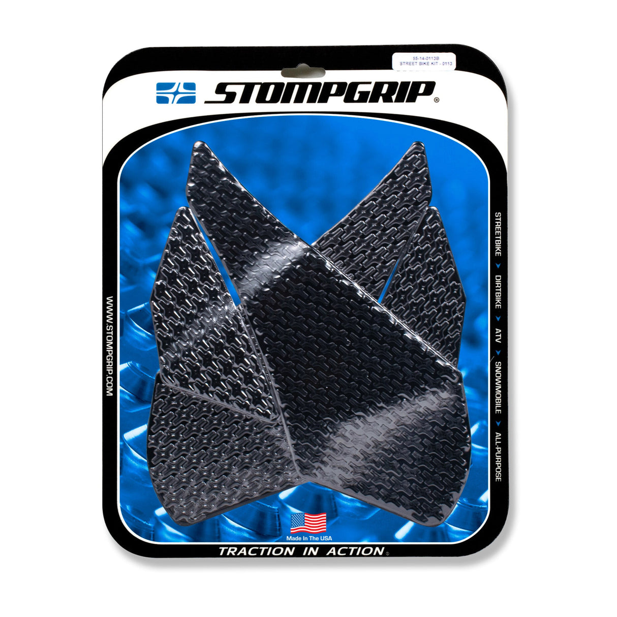 STOMPGRIP Tank Pad Kit Icon Black 55-14-0113B