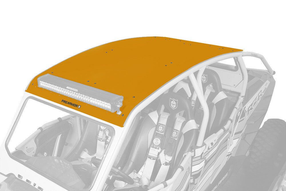 PRO ARMOR Asylum Roof W/Light Bar Pocket Orange Rust Metallic P144R121ORM