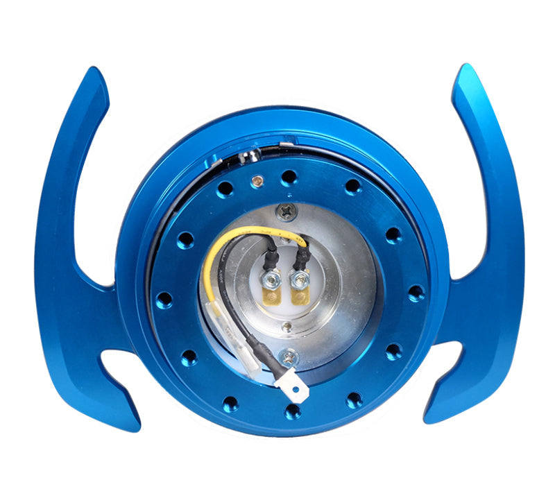 NRG Quick Release Kit Gen 4.0 - Blue Body / Blue Ring w/ Handles SRK-700BL