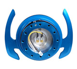 NRG Quick Release Kit Gen 4.0 - Blue Body / Blue Ring w/ Handles SRK-700BL