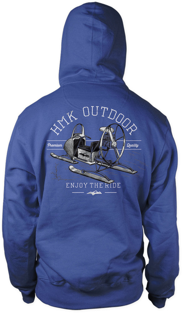 HMK Old School Full Zip Hoodie Blue X HM2FZOLDBLX