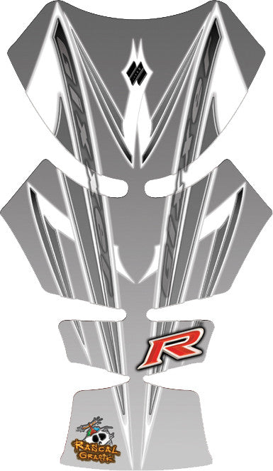 RASCAL GRAFIK Tank Pad Suz Gsx-R600/750 '06/07 Grey/Blk RA36191