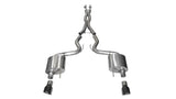 Corsa 2015 Ford Mustang GT 5.0 3in Cat Back Exhaust, Black Dual 4.5in Tip (Xtreme) 14328BLK