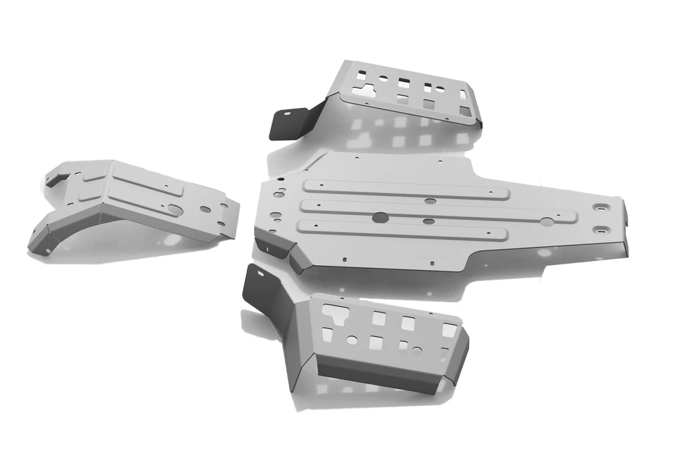 RIVAL POWERSPORTS USA Central Skid Plate Alloy 2444.7124.1