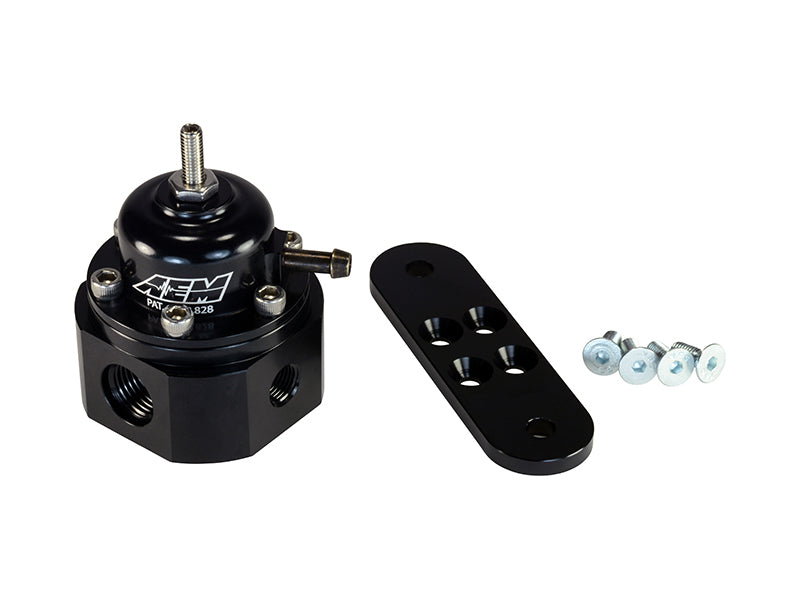 AEM Universal Black Adjustable Fuel Pressure Regulator 25-302BK