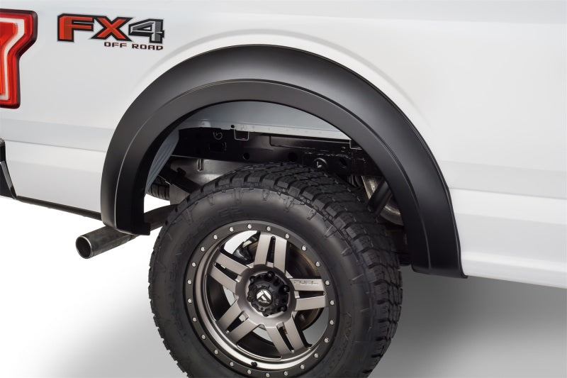 Bushwacker 15-17 Ford F-150 Styleside Extend-A-Fender Style Flares 4pc 67.1/78.9/97.6in Bed - Black 20936-02