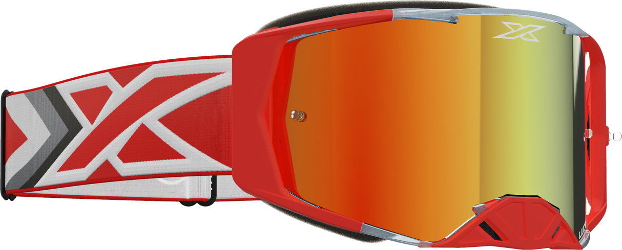 EKS BRAND Lucid Goggle Race Red Red Mirror 067-11055