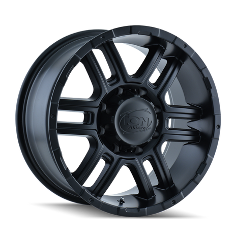 ION Type 179 17x8 / 6x139.7 BP / 10mm Offset / 106mm Hub Matte Black Wheel 179-7883MB