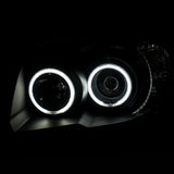 ANZO 2006-2009 Toyota 4Runner Projector Headlights w/ Halo Black 111320