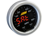 AEM X-Series 0-160 MPH Black Bezel w/ Black Face GPS Speedometer Gauge 30-0313