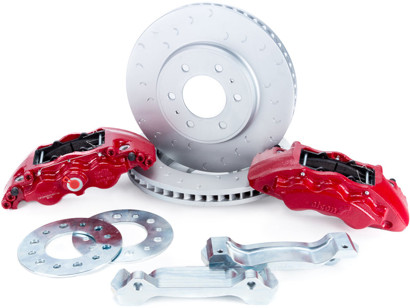 Alcon 09-20 F-150/Raptor Gen1-2 347x36mm Rotors 6-Piston Red Front Brake Kit Requires alcAC011507NAN BKF1559BE11