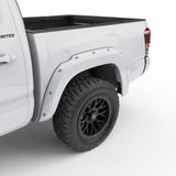 EGR 16+ Toyota Tacoma w/Mudflap Bolt-On Look Color Match Fender Flares - Set - Super White 795084-040