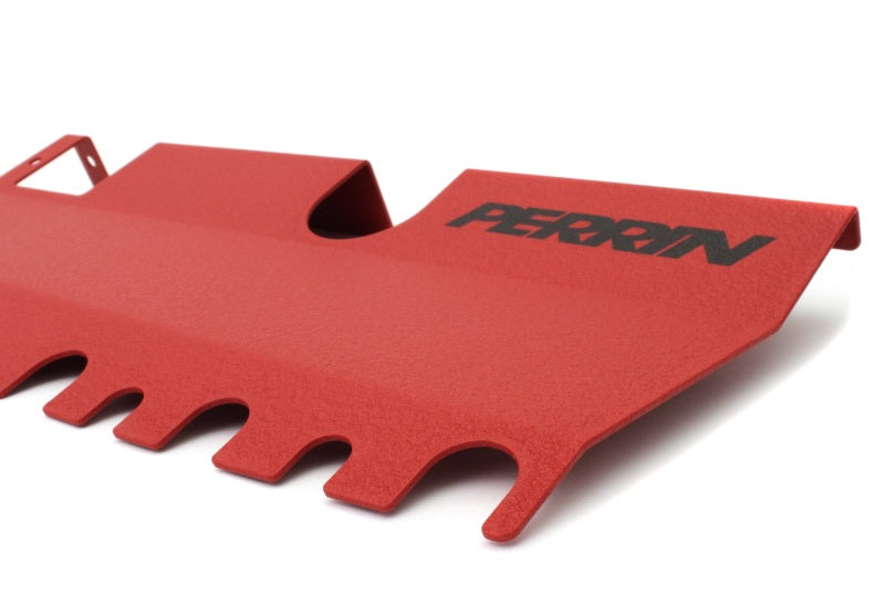 Perrin 15-21 WRX/STI Radiator Shroud (Without OEM Intake Scoop) - Red PSP-ENG-512-2RD