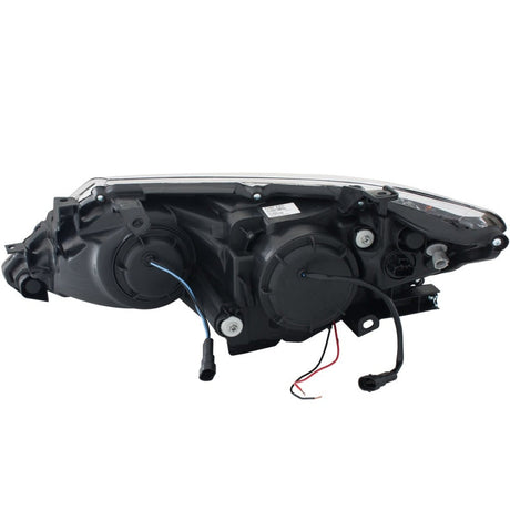 ANZO 2012-2013 Toyota Camry Projector Headlights w/ Halo Black 121512