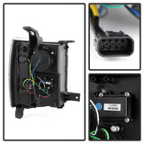 Spyder Chevy Silverado 1500 14-16 Projector Headlights Light Bar DRL Blk PRO-YD-CS14-LBDRL-BK 5079473