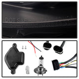 Spyder BMW E46 3-Series 02-05 4DR Projector Headlights 1PC LED Halo Blk PRO-YD-BMWE4602-4D-AM-BK 5042415