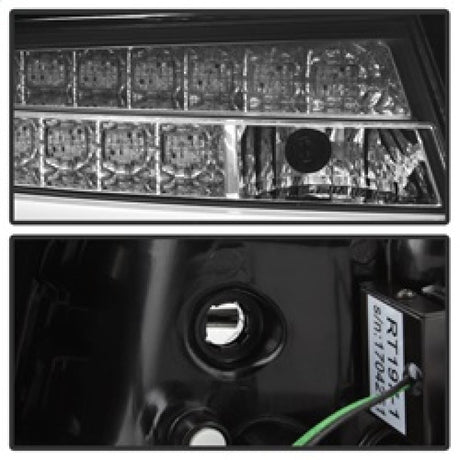 Spyder 09-12 Audi A6 LED Tail Lights - Black (ALT-YD-AA609-LED-BK) 5085160
