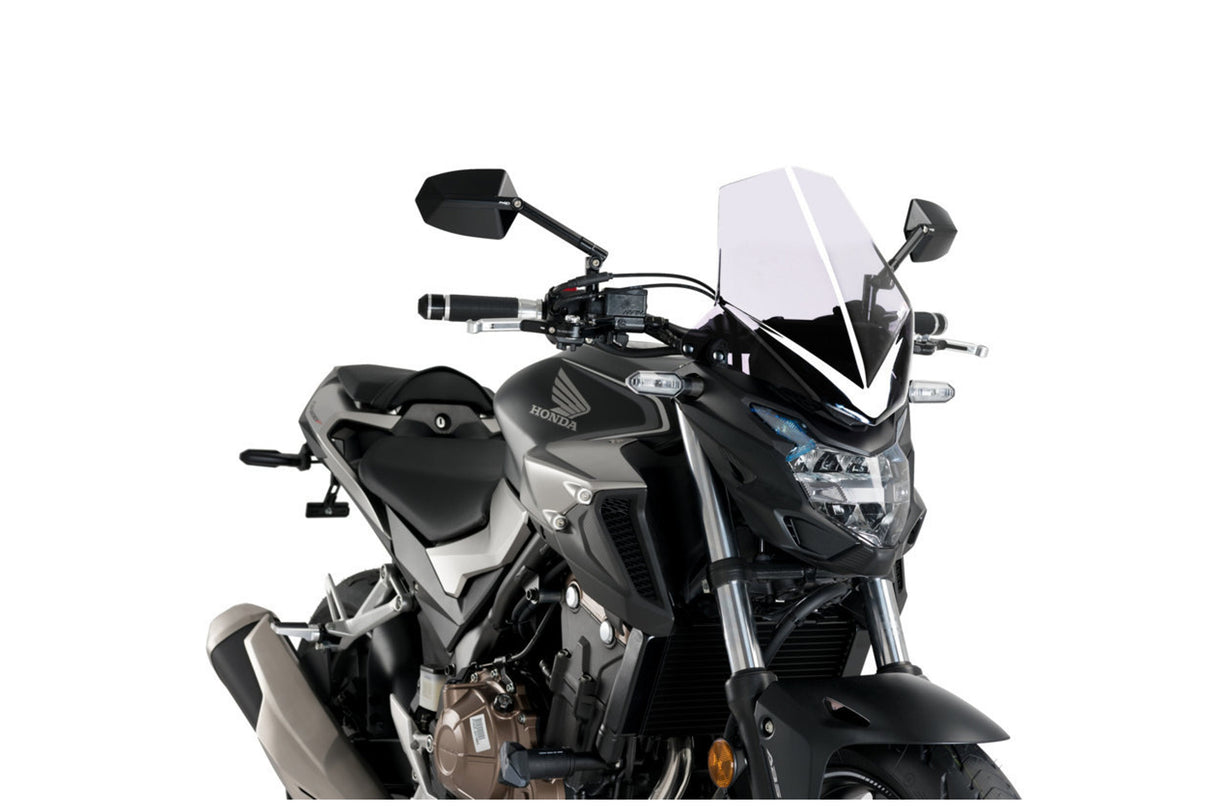 PUIG Windscreen Naked New Gen Sport Clear Hon 3657W