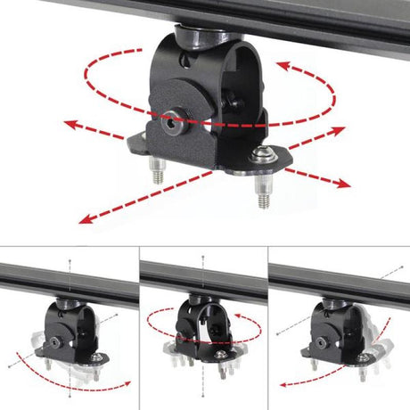 Go Rhino Adjustable Multi-Axis Mounting Kit for SRM Rack 5910000T