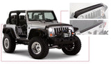Bushwacker 07-18 Jeep Wrangler Trail Armor Hood and Tailgate Protector Excl Power Dome Hood - Black 14013