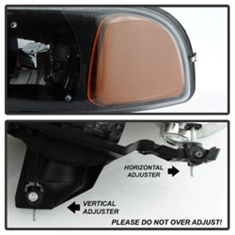 xTune GMC Sierra 99-06 /Yukon 00-06 Headlights & LED Bumper Lights - Black HD-JH-GS99-LED-SET-BK 9037399