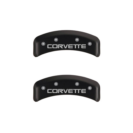 MGP 4 Caliper Covers Gloss Red Engraved with Corvette C4 (Full Kit 4 Pieces) 13013SCV4RD