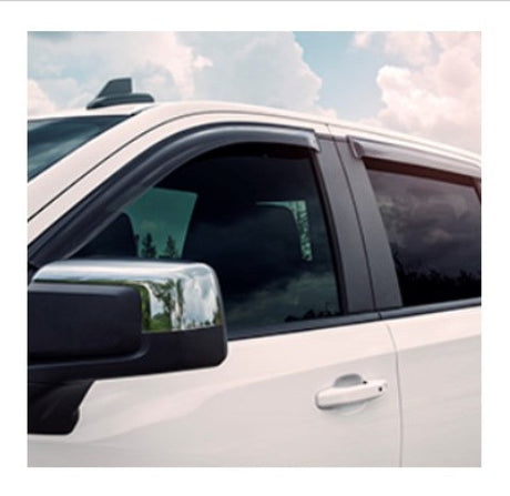EGR 2019 Chevy 1500 Crew Cab Tape-On Window Visors - Set of 4 Dark Smoke 641691