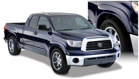 Bushwacker 07-13 Toyota Tundra Fleetside OE Style Flares 4pc w/ Factory Mudflap - Black 30909-02