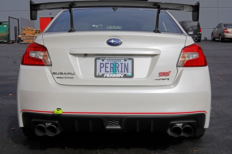 Perrin 15-19 Subaru WRX/STI Tow Hook Kit (Rear) - Neon Yellow PSP-BDY-252NY