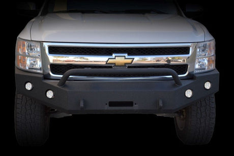 DV8 Offroad 07-13 Chevrolet Silverado 1500 Front Bumper - Black Powdercoat FBCS1-01