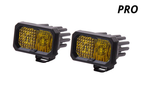 Diode Dynamics Stage Series 2 In LED Pod Pro - Yellow Combo Standard ABL (Pair) DD6412P