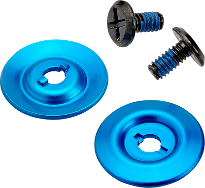 BILTWELL Gen 2 Hardware Kit - Black Screw - Blue Baseplate 0034-150-65