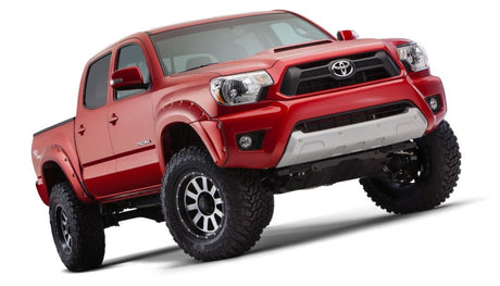 Bushwacker 12-15 Toyota Tacoma Fleetside Pocket Style Flares 4pc 73.5in Bed - Black 31927-02