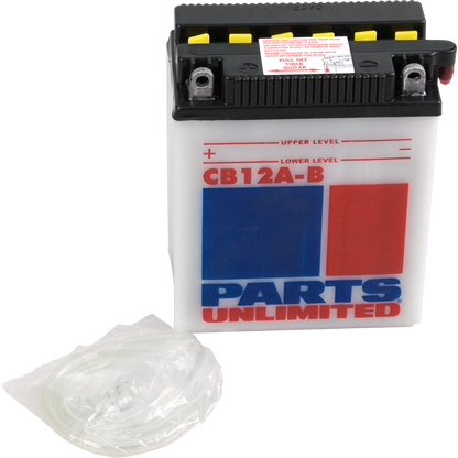 Parts Unlimited Battery - Yb12a-B Cb12a-B