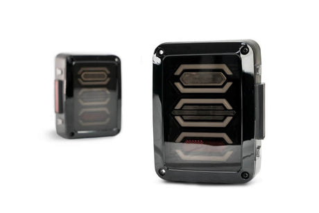 DV8 Offroad 07-18 Jeep Wrangler JK Octagon LED Tail Light TLJK-02