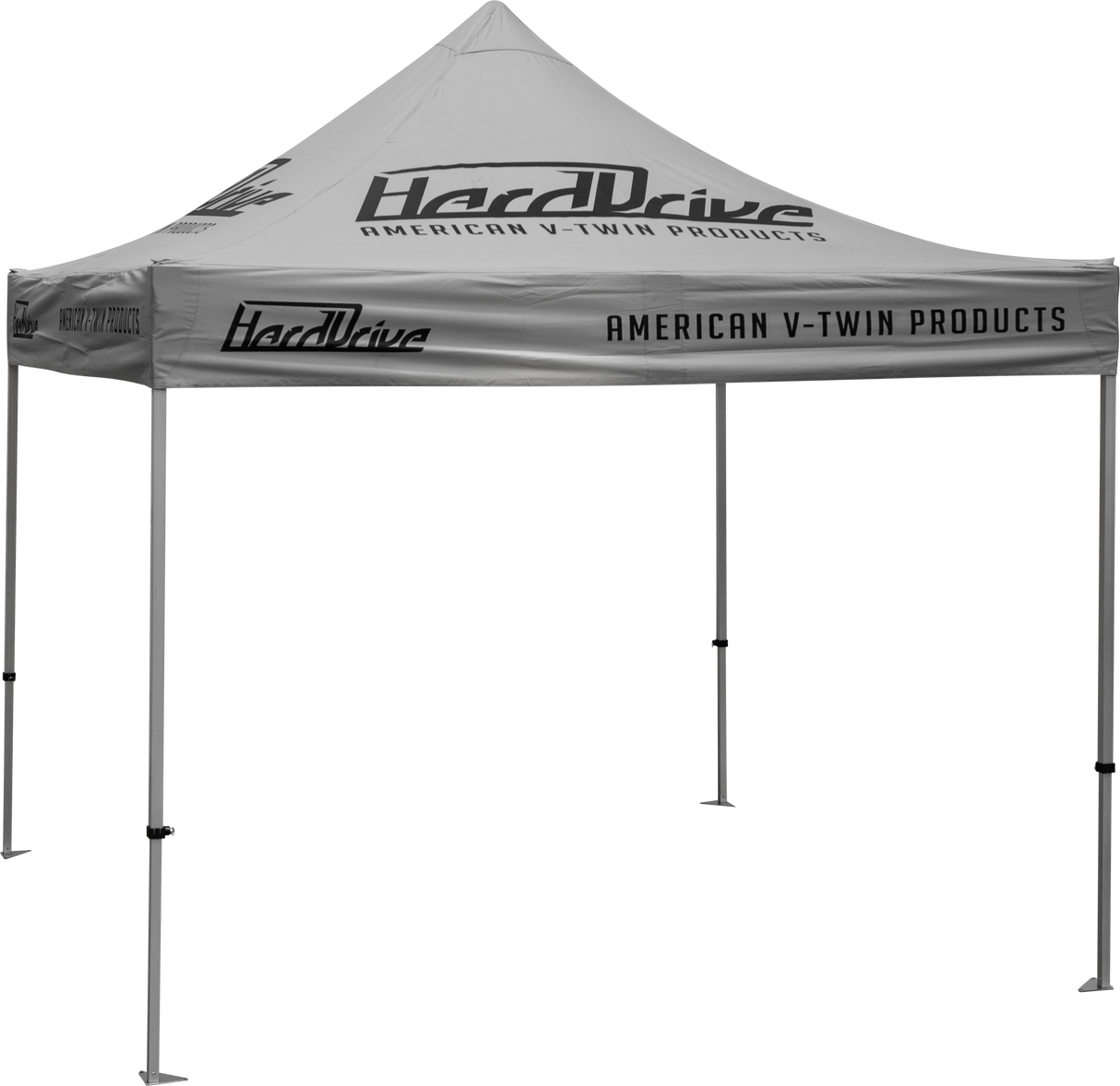 HARDDRIVE Canopy Grey With Logo 10' X 10' 810-9895