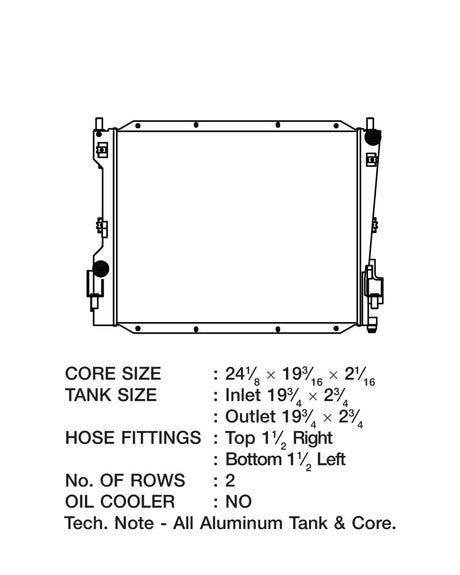 CSF 05-14 Ford Mustang Radiator 7037