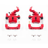 Power Stop 90-93 Mazda Miata Rear Red Calipers w/Brackets - Pair S1377