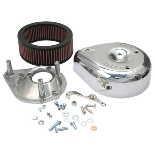 S&S Cycle 55-84 BT/57-85 Sportster Models Teardrop Air Cleaner Kit for S&S Super E/G Carb 17-0400