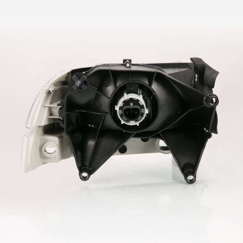 ANZO 1997-2004 Dodge Dakota Crystal Headlight Set Chrome Amber 111455