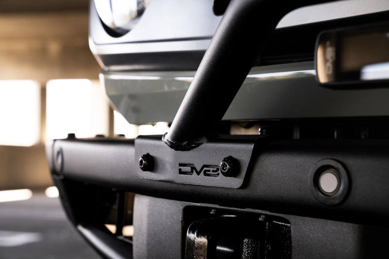 DV8 Offroad 2021-2022 Ford Bronco (Not For Factory Plastic Bumper) Factory Bumper Bull Bar - Black LBBR-06