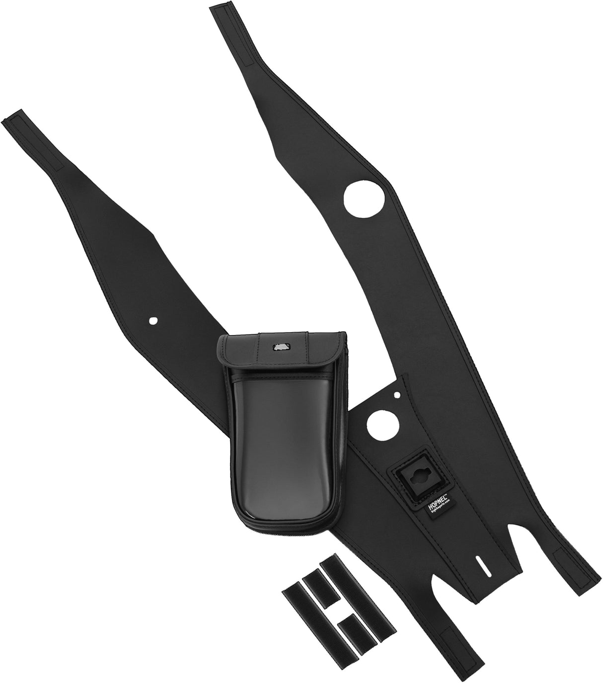 BIG BIKE PARTS Classic Tuxedo Tie Black 14-Up Chieftain Roadmaster V30-207BKC