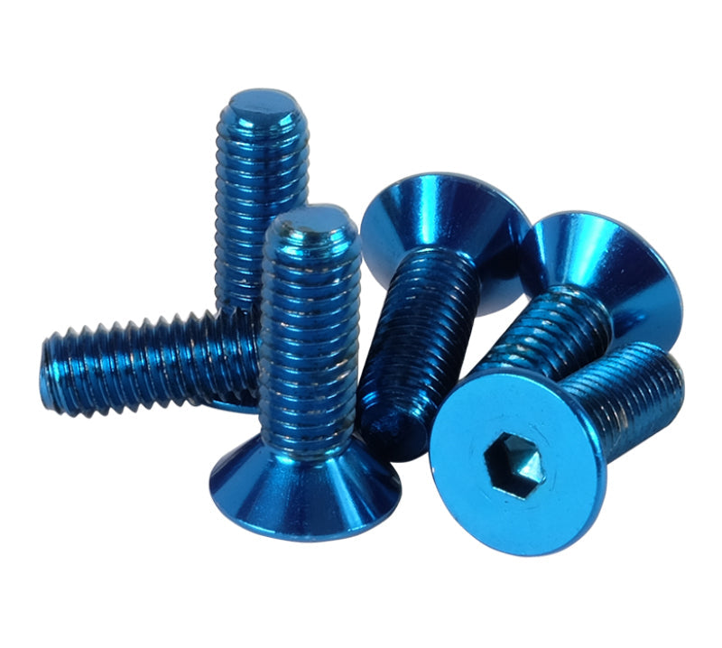 NRG Steering Wheel Screw Upgrade Kit (Conical) - Blue SWS-100BL